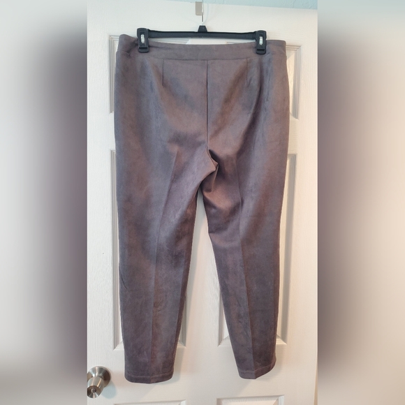 Gray Straight Leg Pull On Pants - Picture 3 of 8